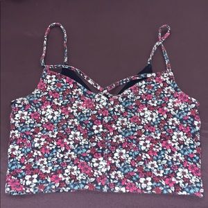 Hollister floral crop top